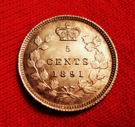 1891-Canada-Five-Cent---Please-Your-Opinion-Of-Grade--Thx-: